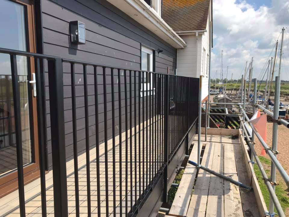 Steel handrail